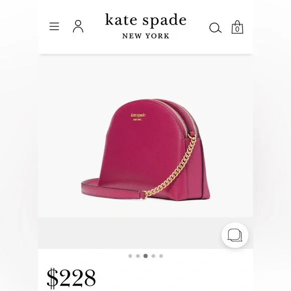 Kate Spade ♠️ Morgan Dual Zip Dome Crossbody - Orchid Pink -lovely bag for day!